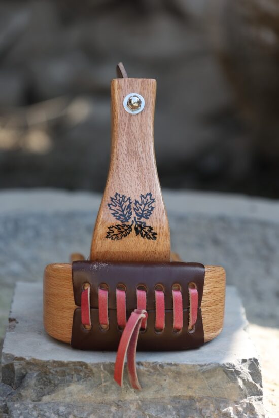 3" Maple Oak Western Stirrup